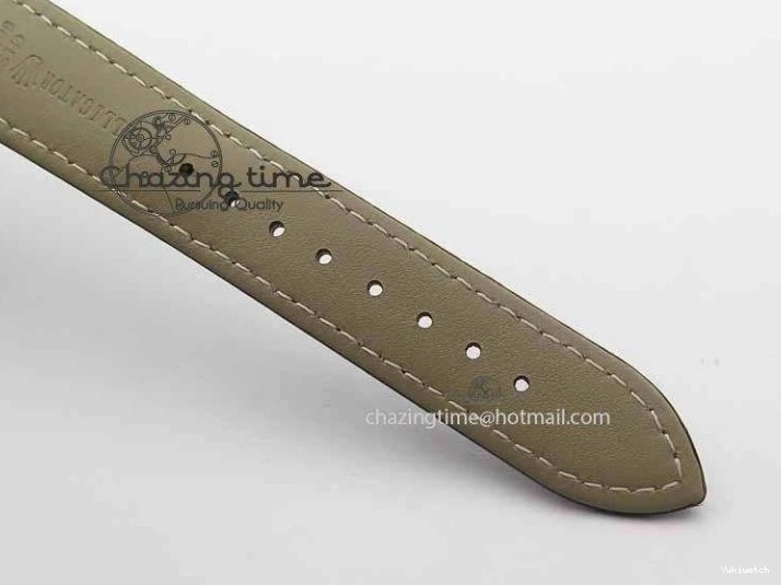 Brown On VF Date Best Cellini Dial A3165 White Strap RG Stick Markers Leather Edition 0104